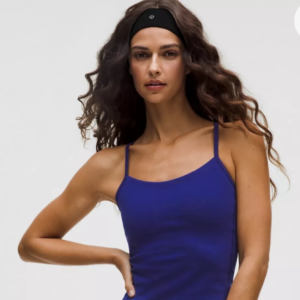 Lululemon Power Y tank top size 6. Built in bra. Gently used.